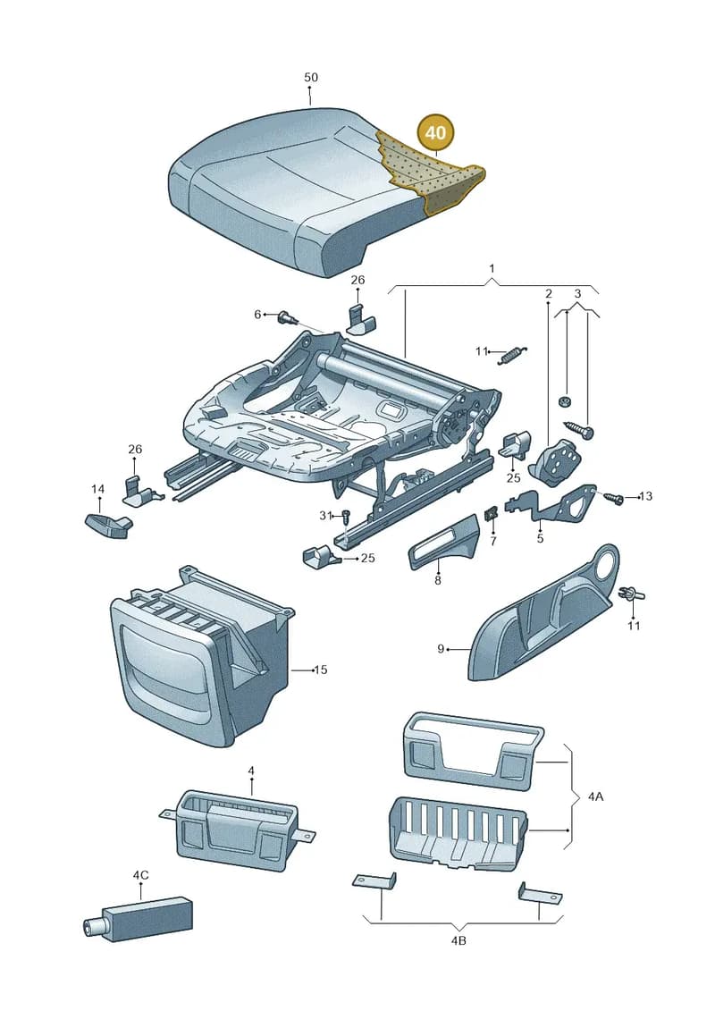 6V0881375K — Skoda Fabia (2014-2022) diagram 797881010, position 40