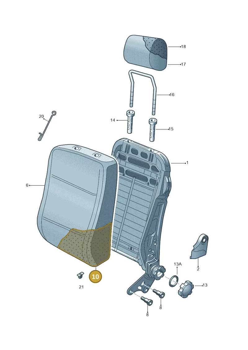 6V0881775AG — Skoda Fabia (2014-2022) diagram 797881500, position 10