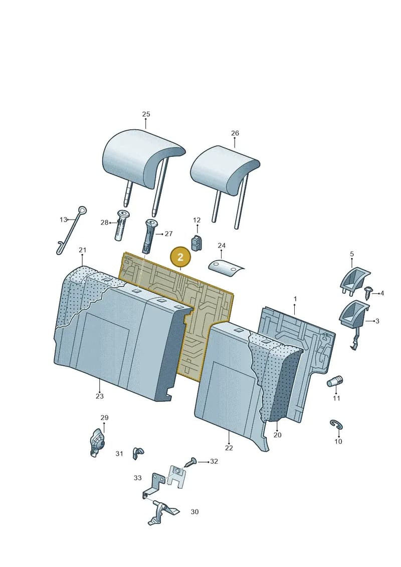 6V0885502 — Skoda Fabia (2014-2022) diagram 797885700, position 2