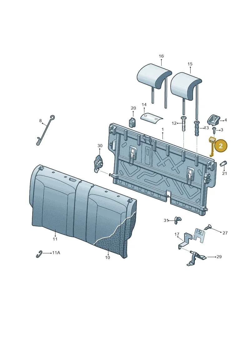 6V0885682B — Skoda Fabia (2014-2022) diagram 797885600, position 2