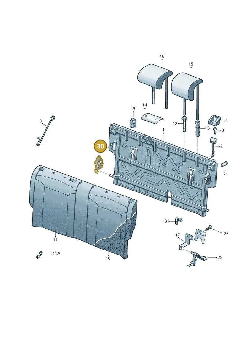6V0886161 — Skoda Fabia (2014-2022) diagram 797885600, position 30