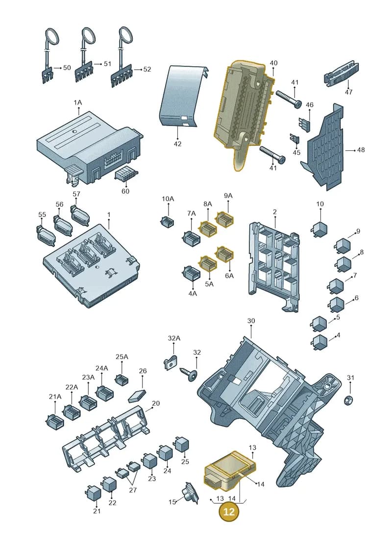 6V0919653D — Skoda Yeti (2013-2017) diagram 779937000, position 12
