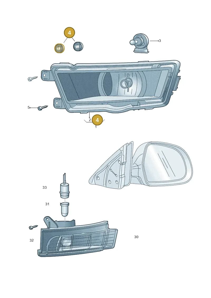 6V0941131 — Skoda Fabia (2014-2022) diagram 797941400, position 4