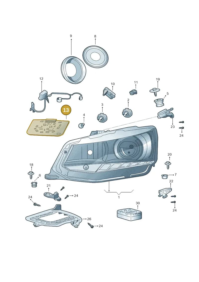 6V0941697 — Skoda Fabia (2014-2022) diagram 797941100, position 13