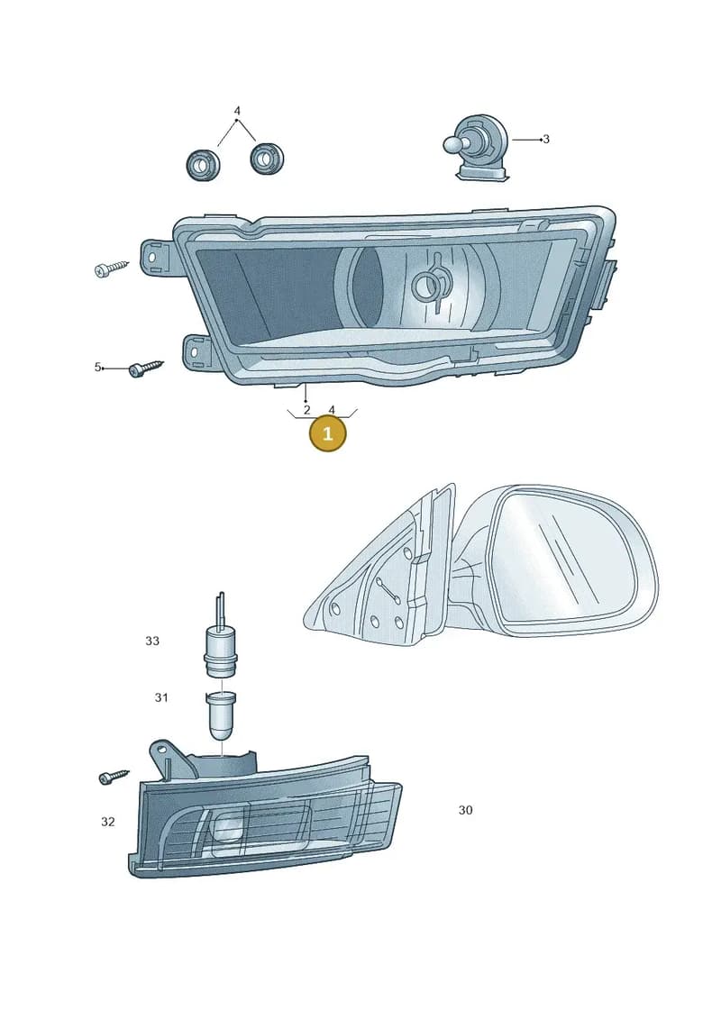 6V0941699A — Skoda Fabia (2014-2022) diagram 797941400, position 1
