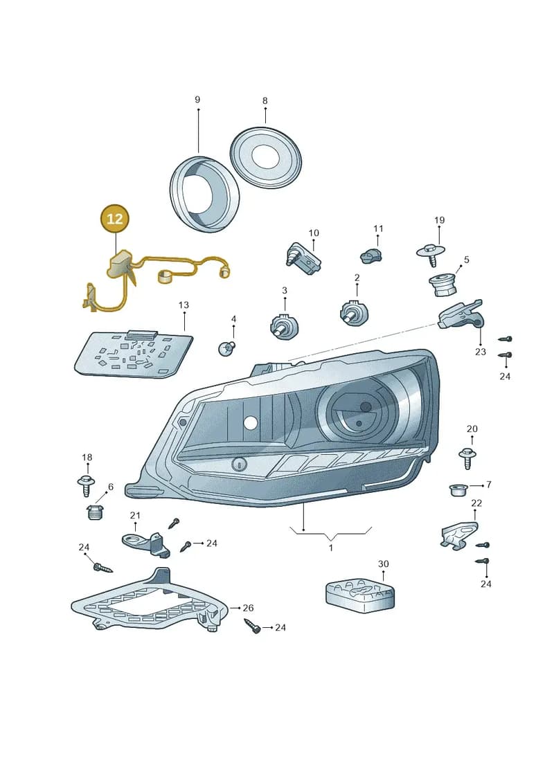 6V0941813A — Skoda Fabia (2014-2022) diagram 797941100, position 12