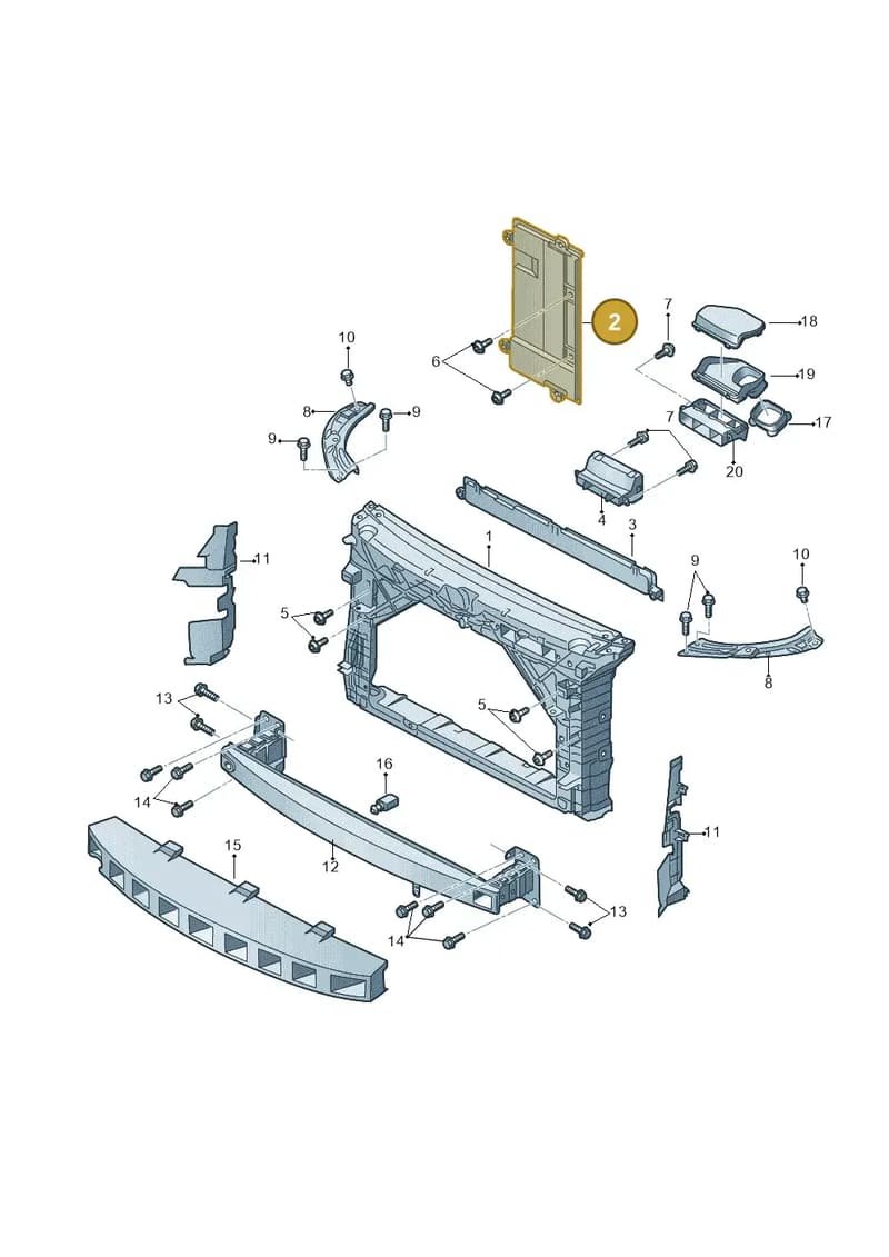 6V0955195 — Skoda Rapid (2012-2022) diagram 740805000, position 2