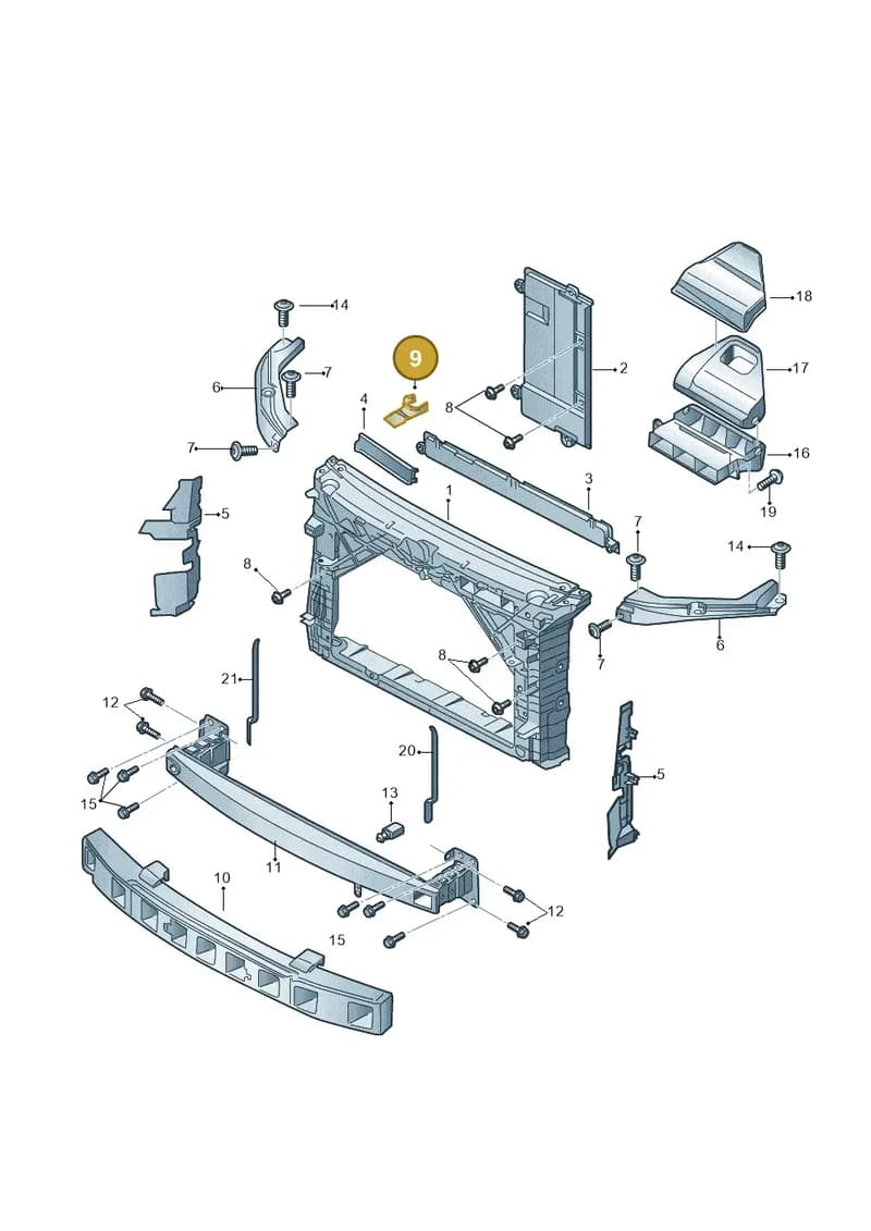 6V0955195 — Skoda Fabia (2014-2022) diagram 797805000, position 9