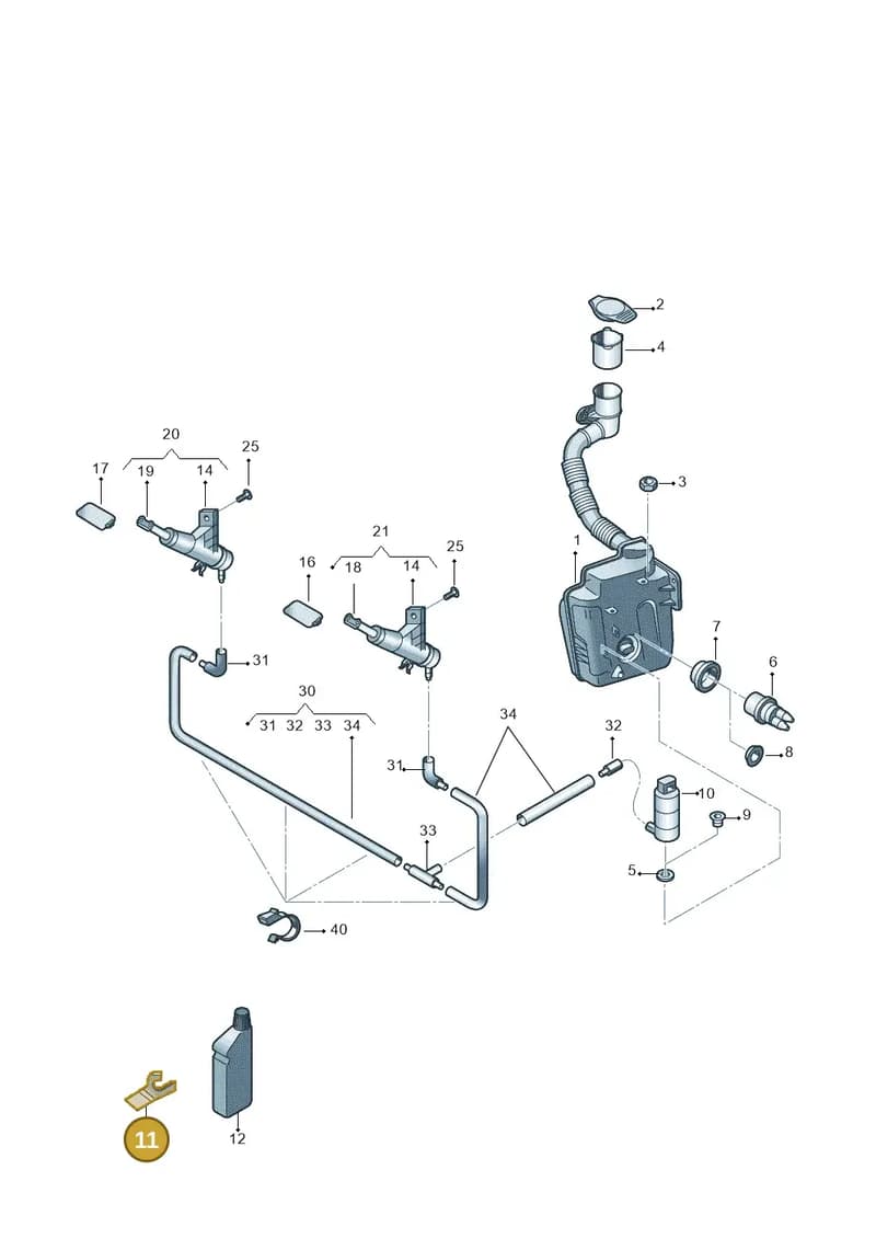 6V0955195 — Skoda Fabia (2014-2022) diagram 797955020, position 11