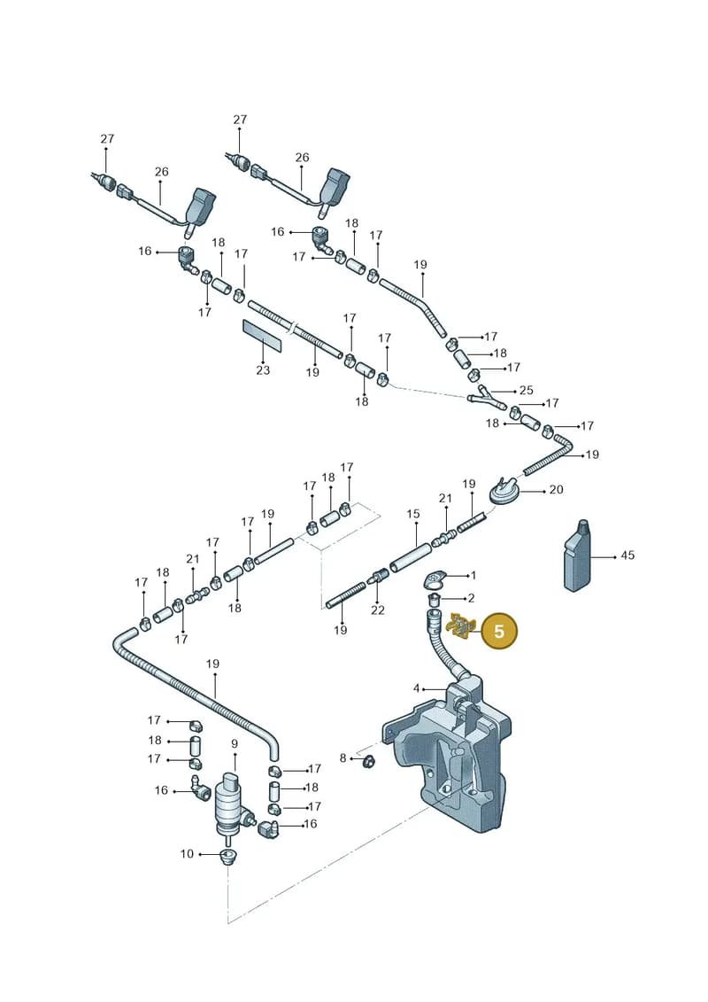 6V0955195 — Skoda Fabia NF HB (2015-2018) diagram 864955100, position 5
