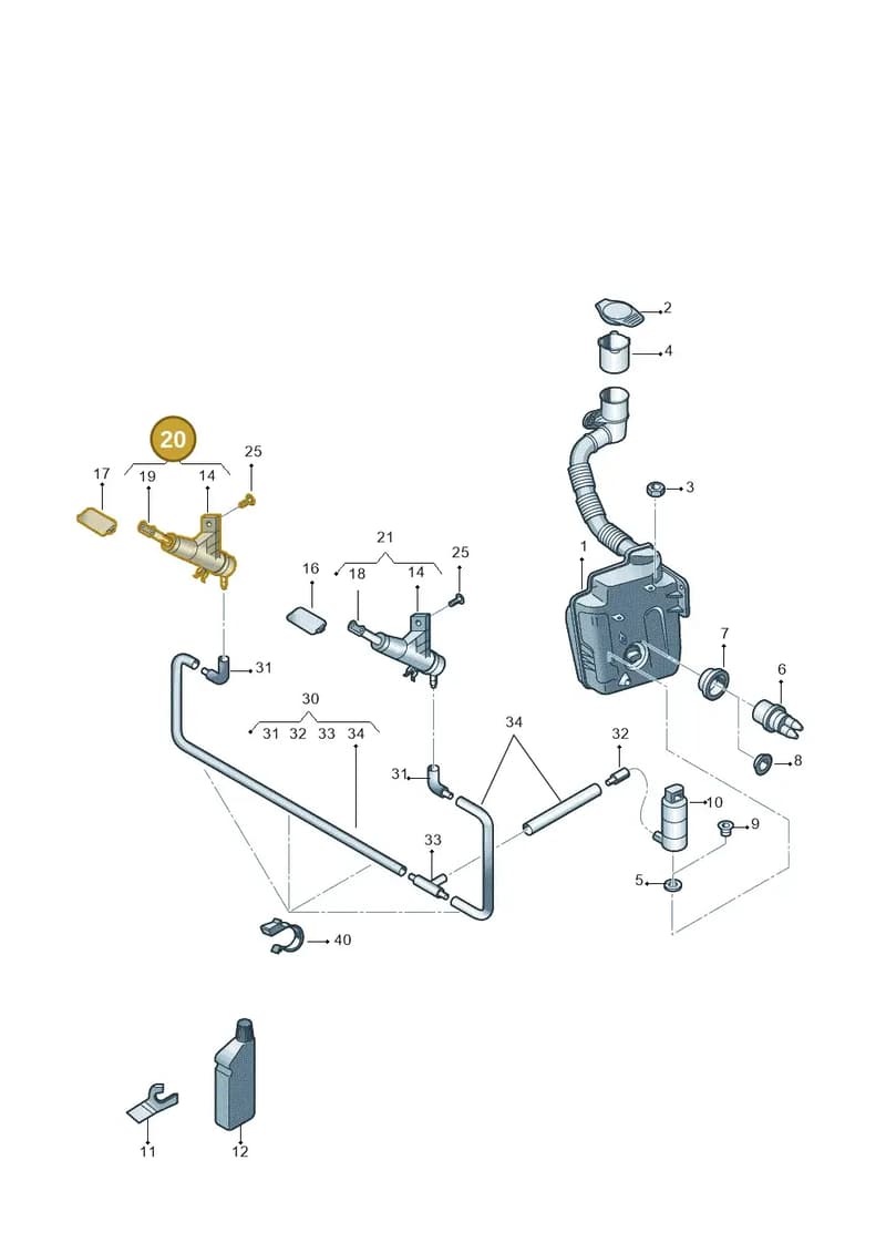 6V0955966B — Skoda Fabia (2014-2022) diagram 797955020, position 20