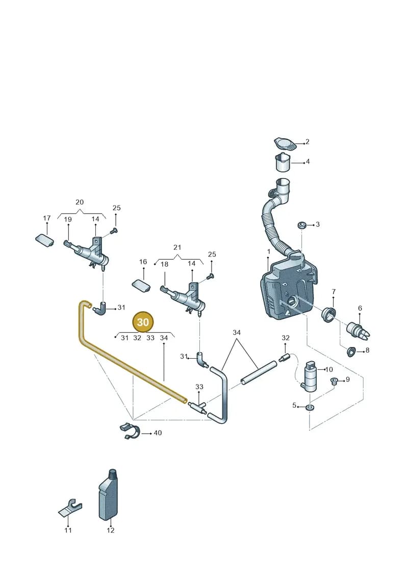 6V0955970B — Skoda Fabia (2014-2022) diagram 797955020, position 30