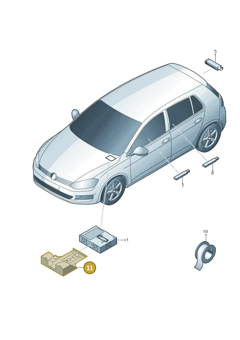 6V0971303 — SEAT Toledo (2015-2019) diagram 746909000, position 11