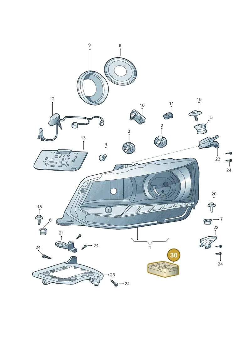 6V0998200A — Skoda Fabia (2014-2022) diagram 797941100, position 30