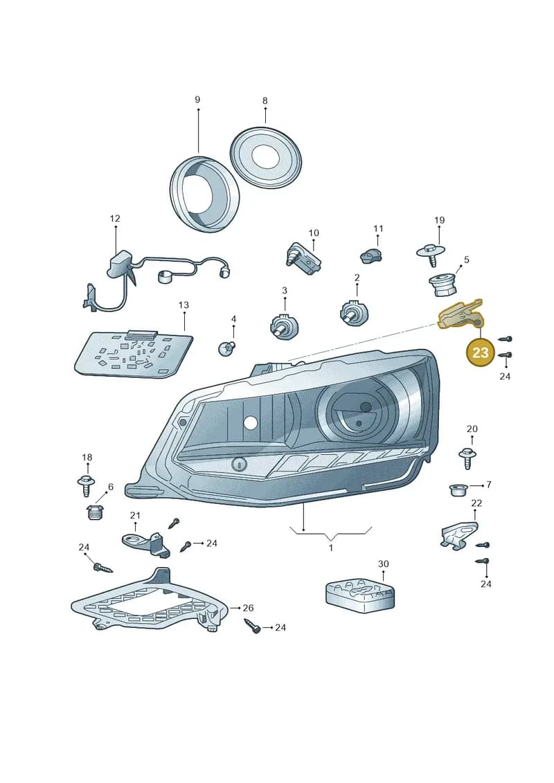 6V0998225B — Skoda Fabia (2014-2022) diagram 797941100, position 23