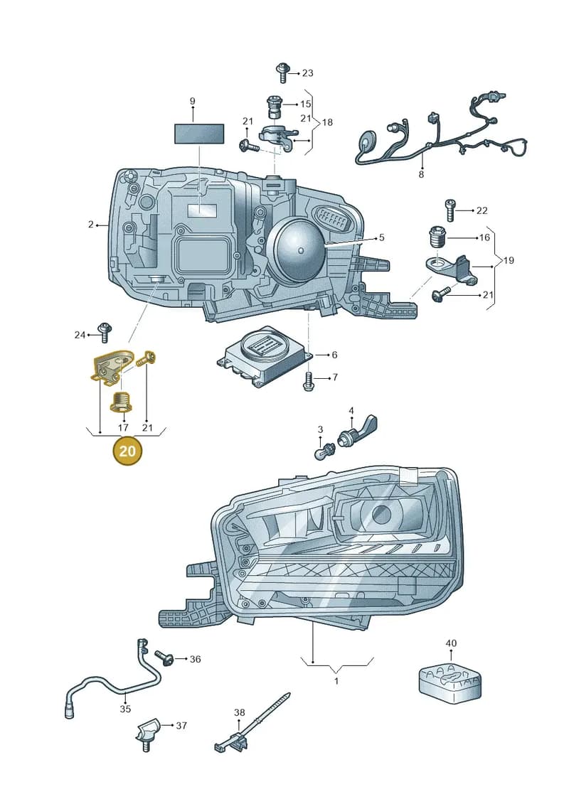 6V0998225C — Skoda Fabia (2014-2022) diagram 797941020, position 20