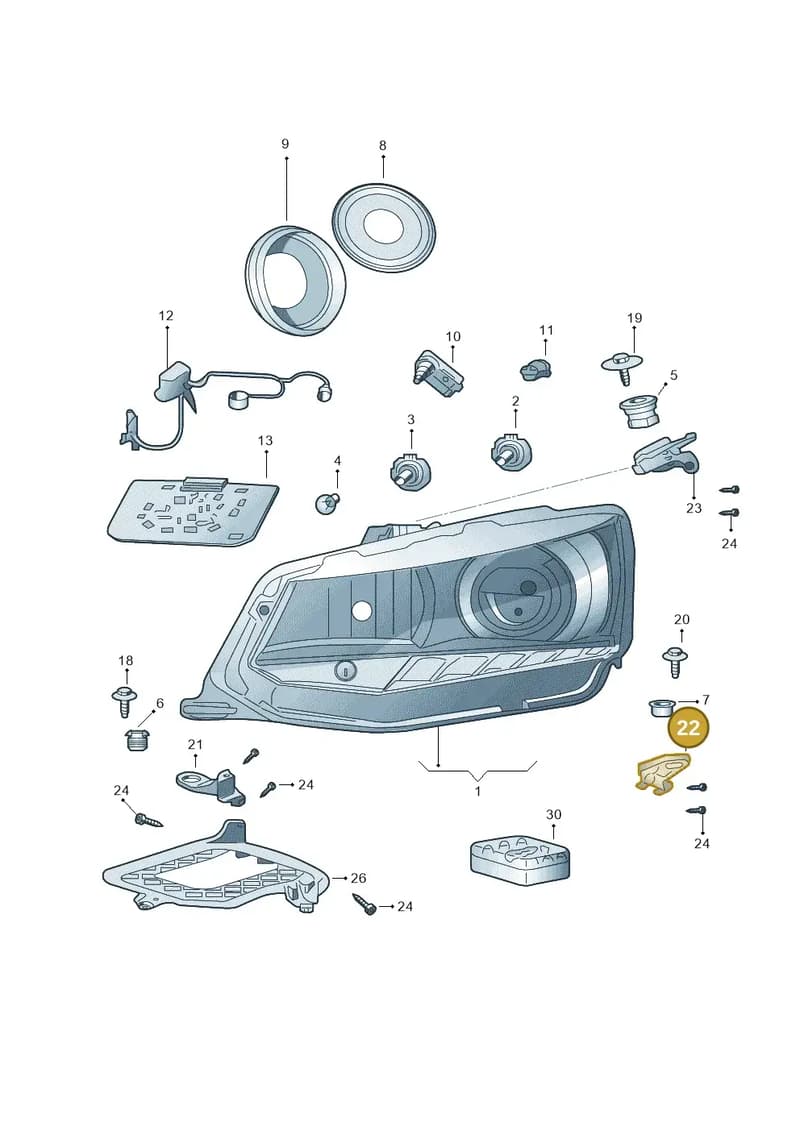 6V0998226A — Skoda Fabia (2014-2022) diagram 797941100, position 22