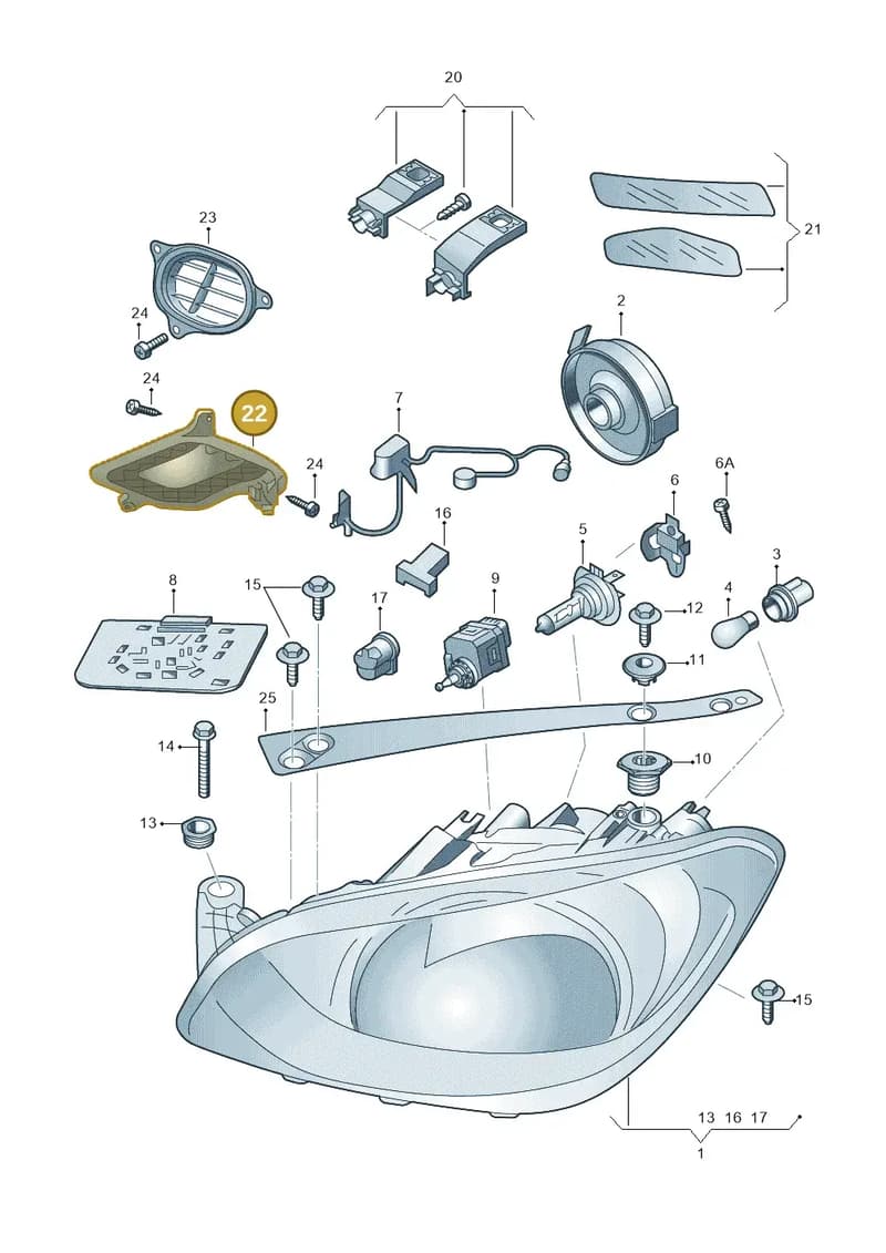 6V0998295 — Skoda Citigo (2019-2021) diagram 727941100, position 22