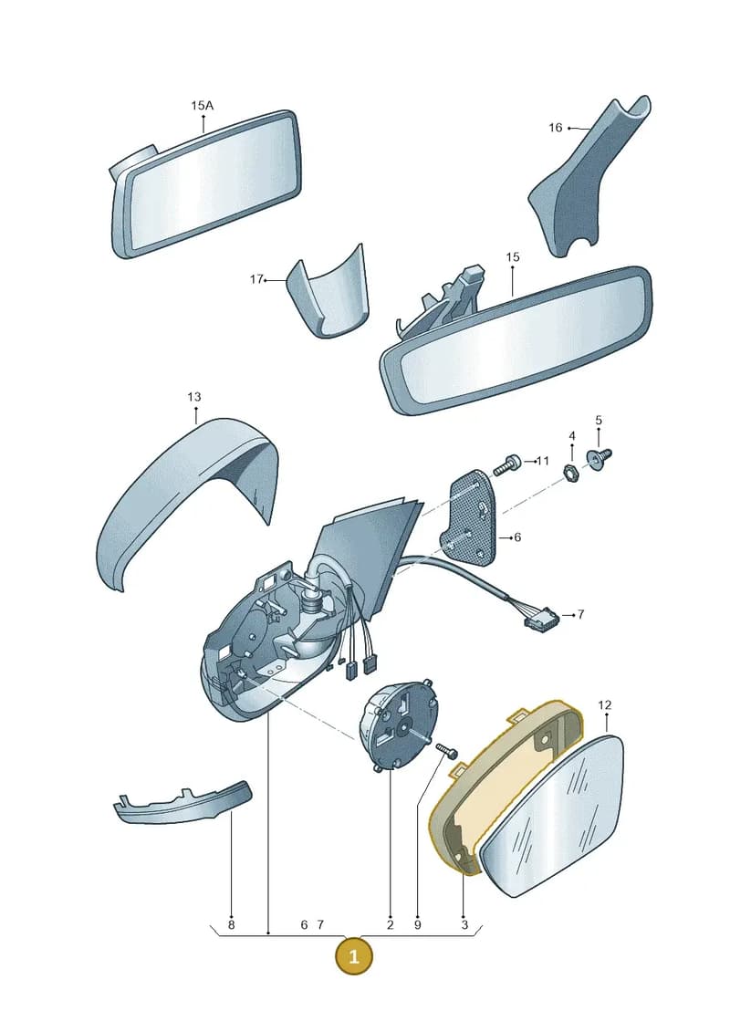 6V1857508C — Skoda Fabia (2014-2022) diagram 797857400, position 1