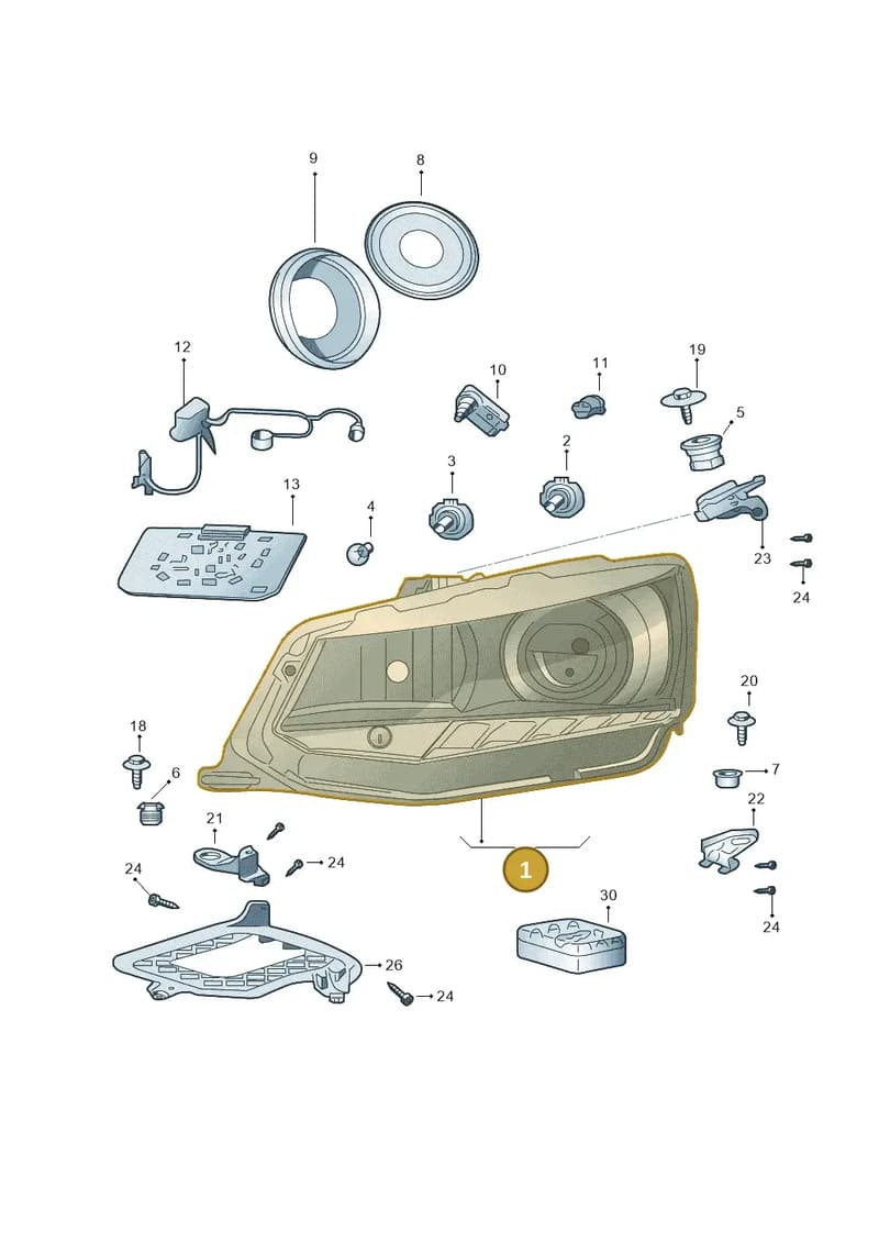 6V1941015A — Skoda Fabia (2014-2022) diagram 797941100, position 1