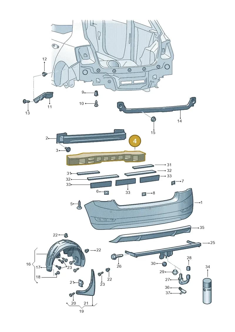 6V6807251A — Skoda Fabia (2014-2022) diagram 797807060, position 4