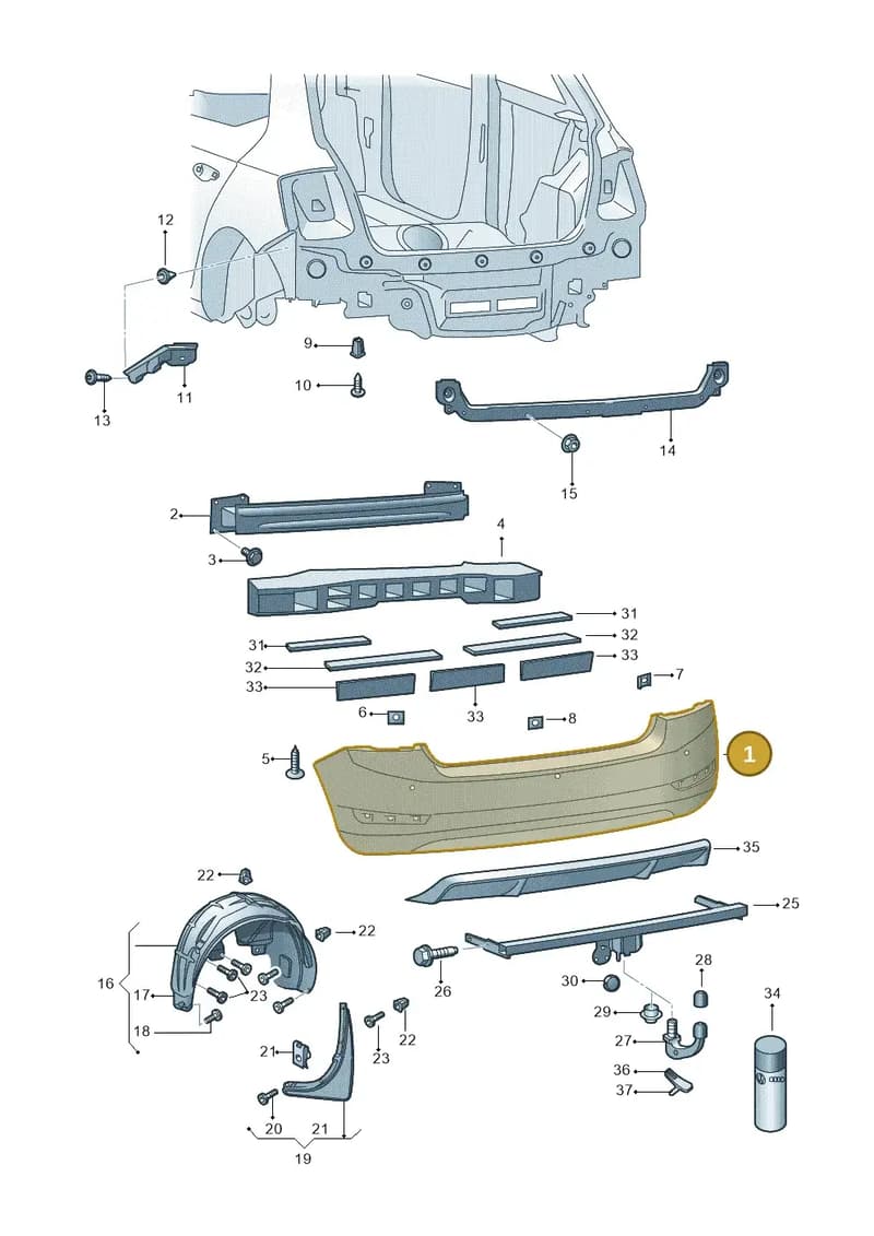 6V6807421F — Skoda Fabia (2014-2022) diagram 797807060, position 1