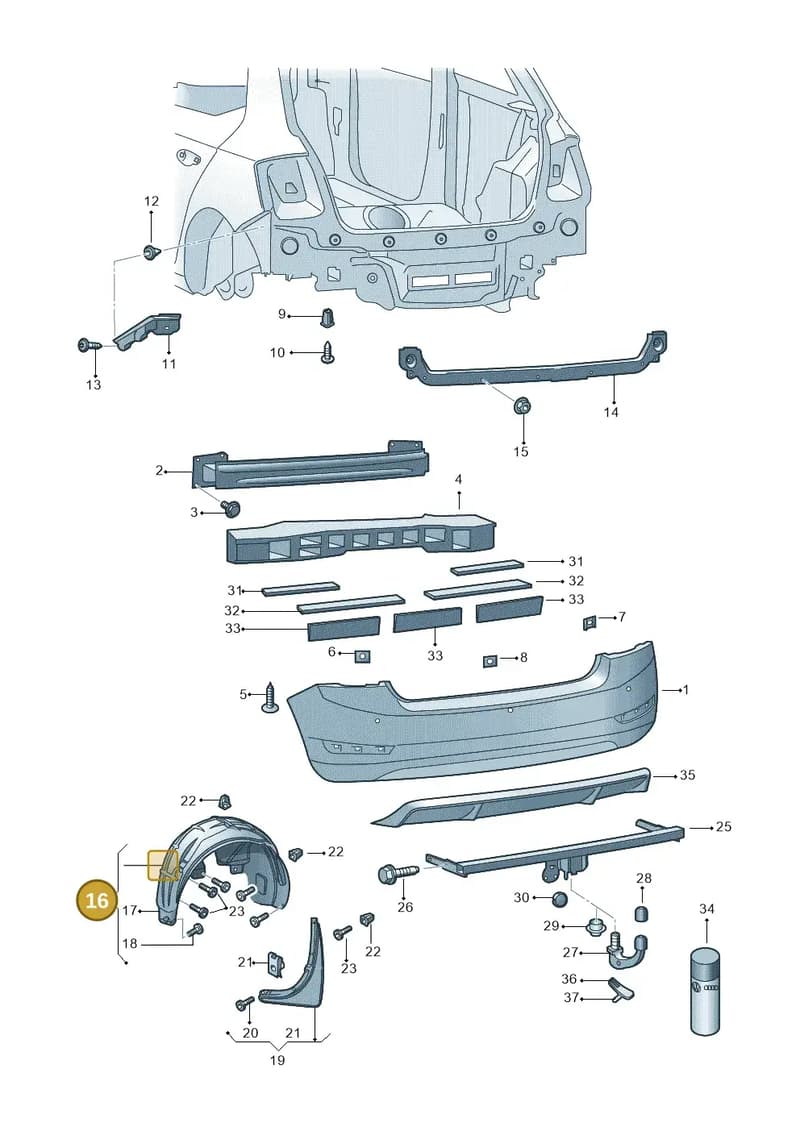 6V6810969B — Skoda Fabia (2014-2022) diagram 797807060, position 16