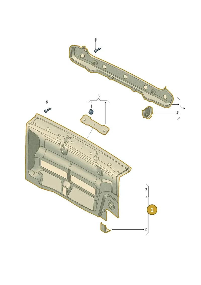 6V6813301 — Skoda Fabia (2014-2022) diagram 797813000, position 1