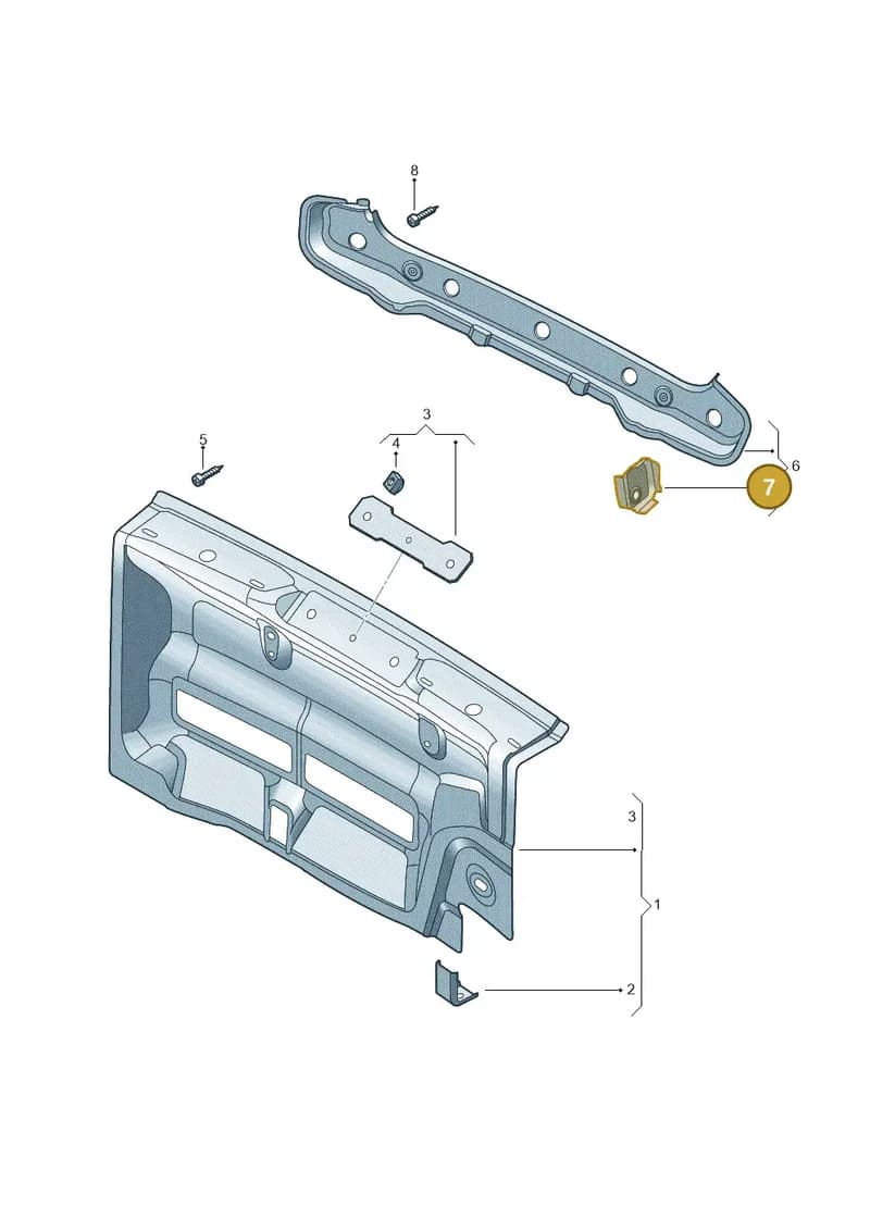 6V6813706 — Skoda Fabia (2014-2022) diagram 797813000, position 7