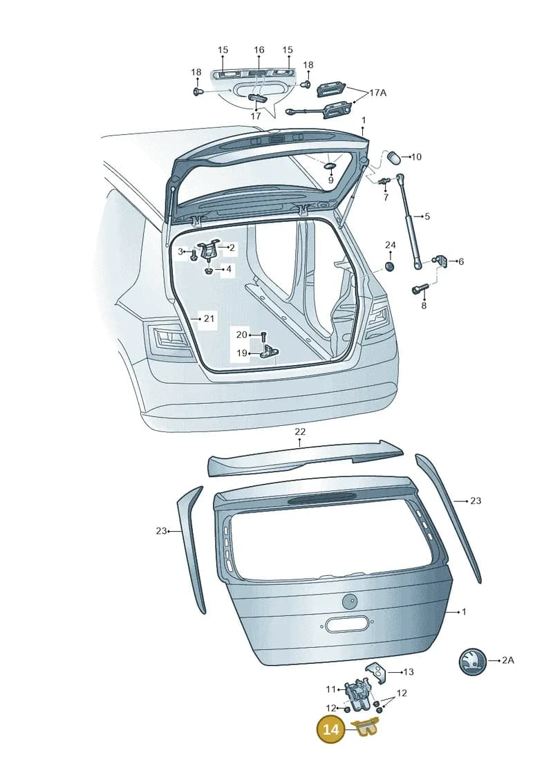 6V6827520 — Skoda Fabia (2014-2022) diagram 797827000, position 14