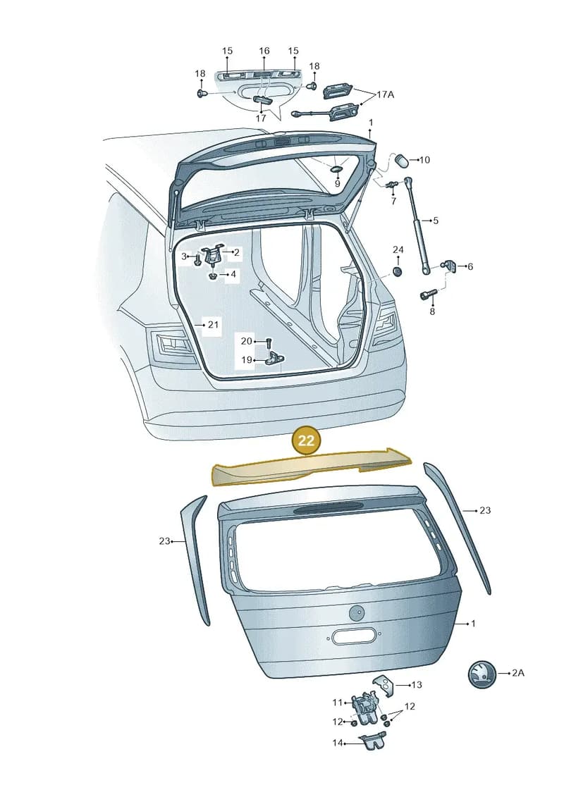 6V6827939DGRU — Skoda Fabia (2014-2022) diagram 797827000, position 22