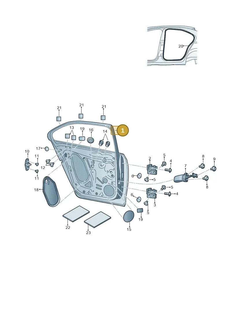 6V6833056A — Skoda Fabia (2014-2022) diagram 740833100, position 1