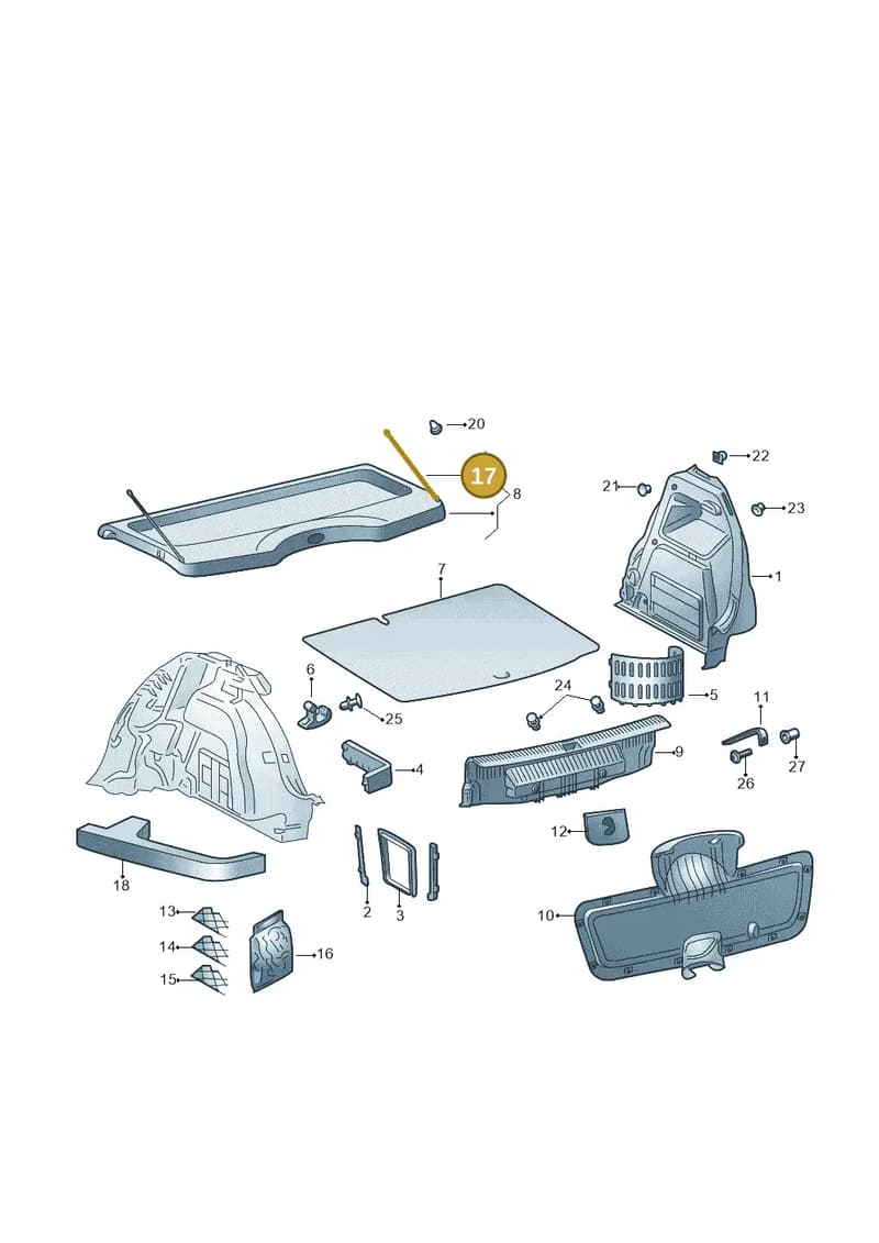 6V6863634 — Skoda Fabia (2014-2022) diagram 797867800, position 17