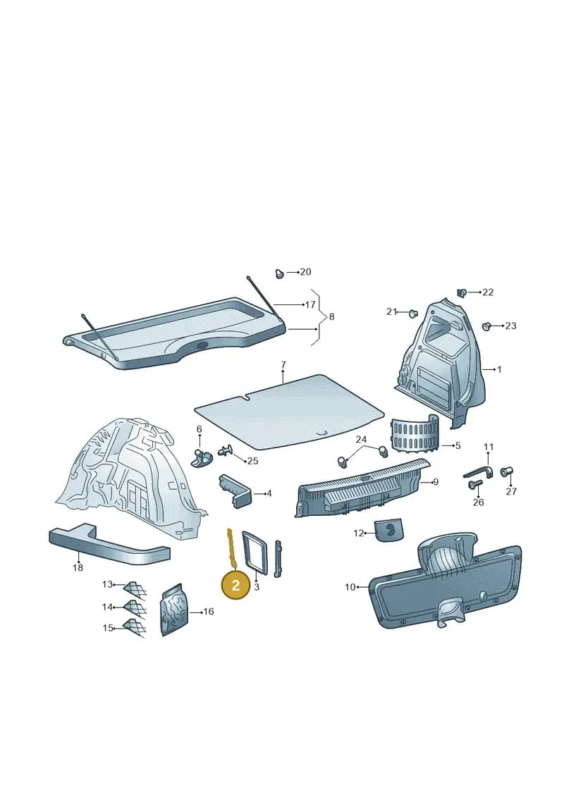6V6867343A9B9 — Skoda Fabia (2014-2022) diagram 797867800, position 2