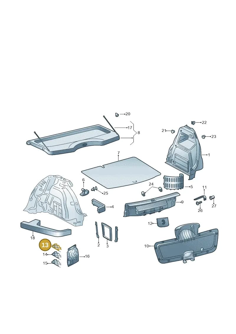 6V6867689A7EY — Skoda Fabia (2014-2022) diagram 797867800, position 13