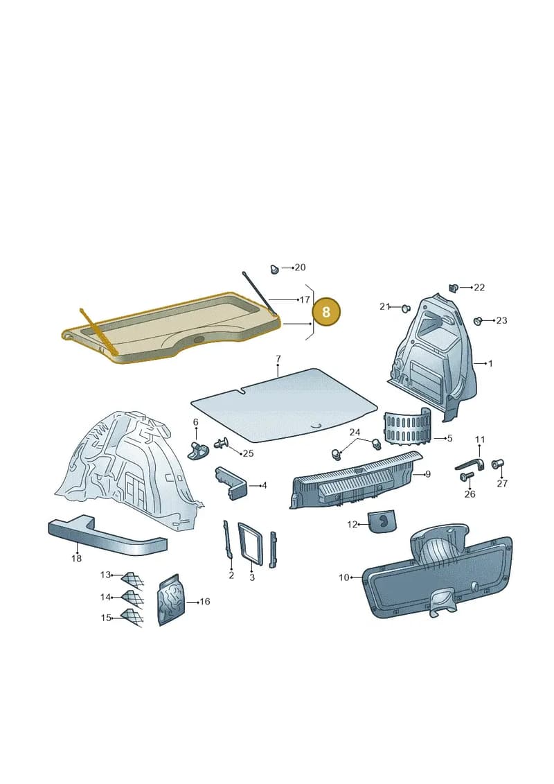 6V68677696V0 — Skoda Fabia (2014-2022) diagram 797867800, position 8