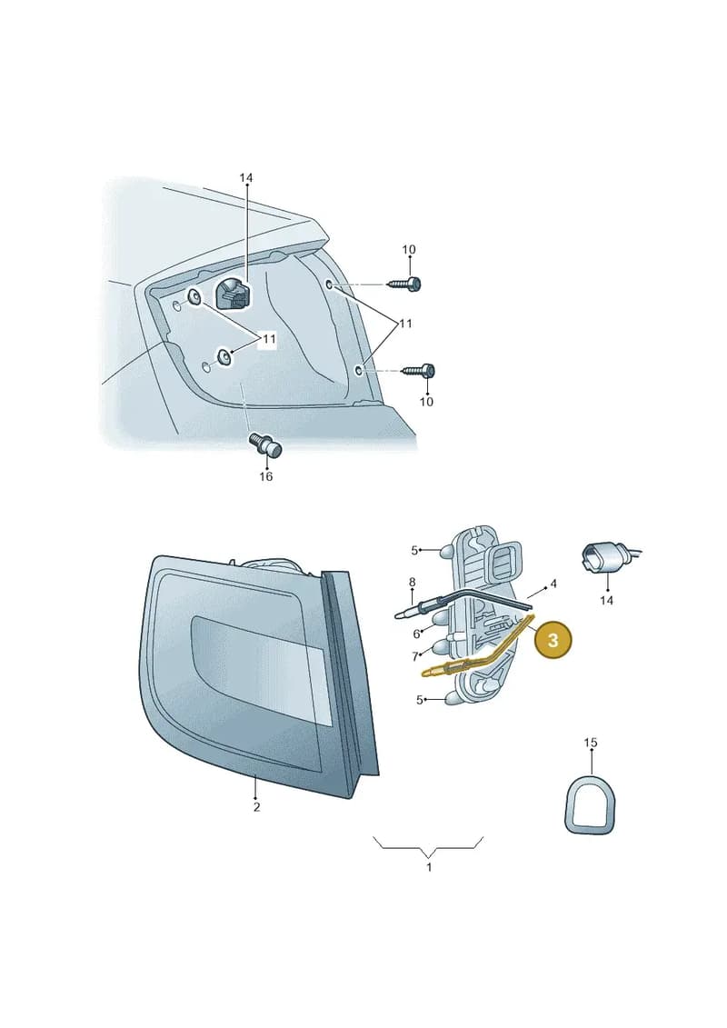 6V6945258 — Skoda Fabia (2014-2022) diagram 797945000, position 3