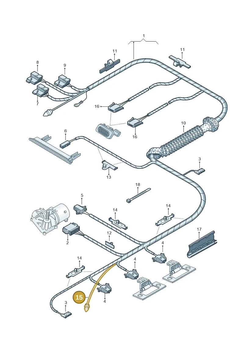 6V6955663 — Skoda Fabia NF HB (2015-2018) diagram 225972500, position 15