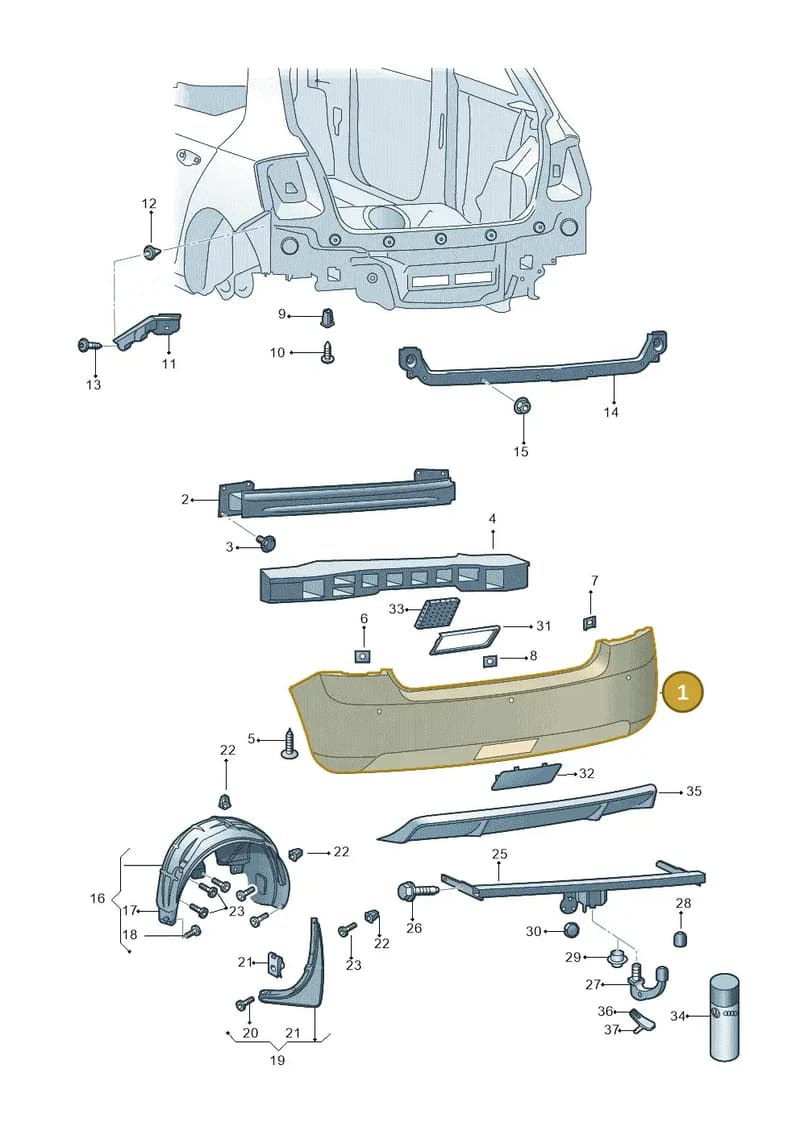 6V9807421B — Skoda Fabia (2014-2022) diagram 797807500, position 1