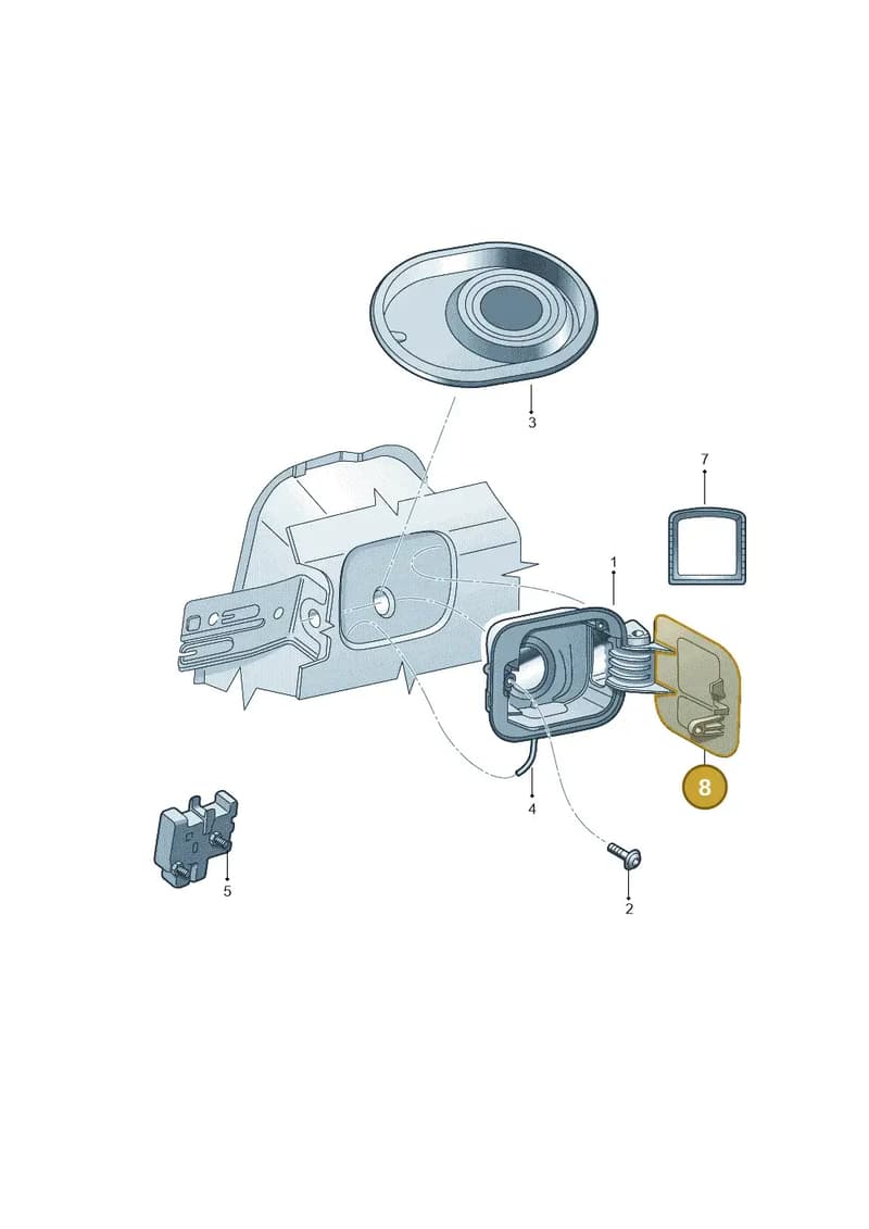 6V9809909 — Skoda Fabia (2014-2022) diagram 753809500, position 8