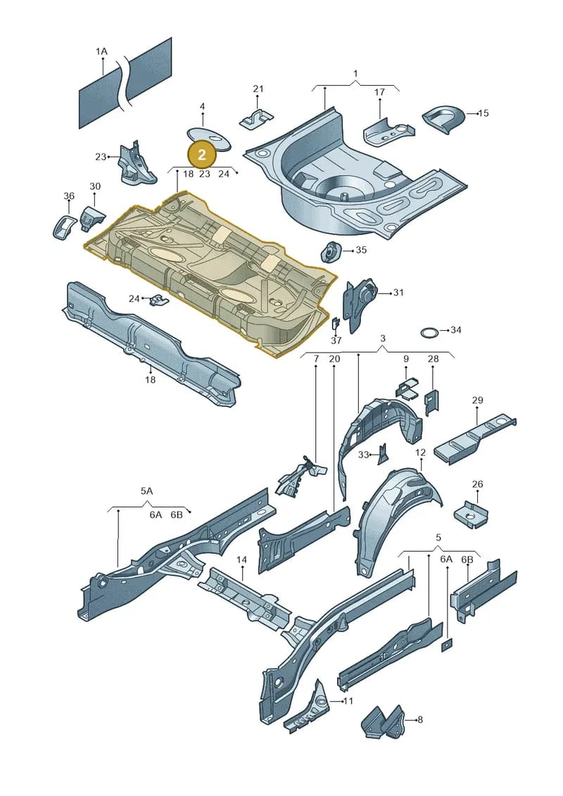 6V9813111 — Skoda Fabia (2014-2022) diagram 797803200, position 2