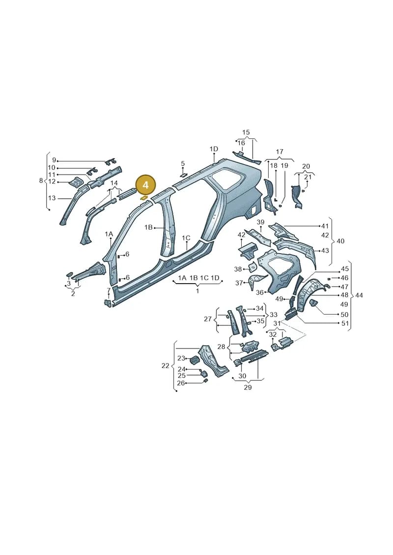6V9817370 — Skoda Fabia (2014-2022) diagram 797809350, position 4
