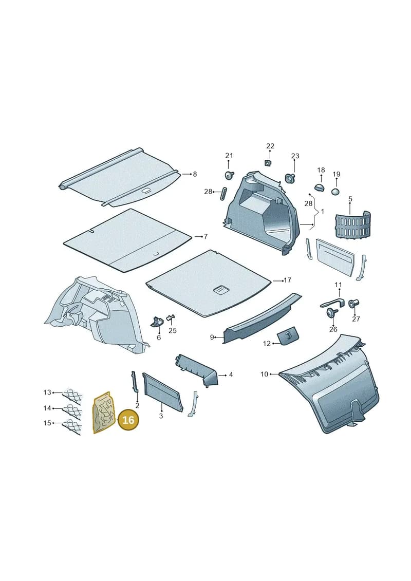 6V98676137EY — Skoda Fabia (2014-2022) diagram 797867850, position 16
