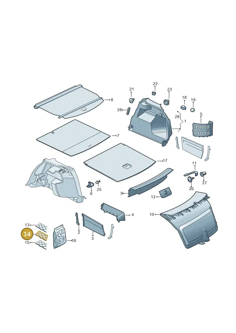 6V9867689B — Skoda Fabia (2014-2022) diagram 797867850, position 14