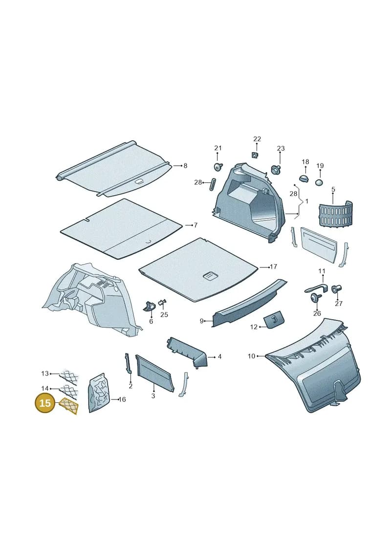 6V9867689 — Skoda Fabia (2014-2022) diagram 797867850, position 15