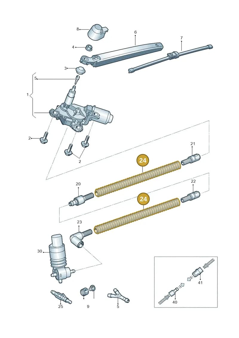 6V9955663 — Skoda Fabia (2014-2022) diagram 797955030, position 24