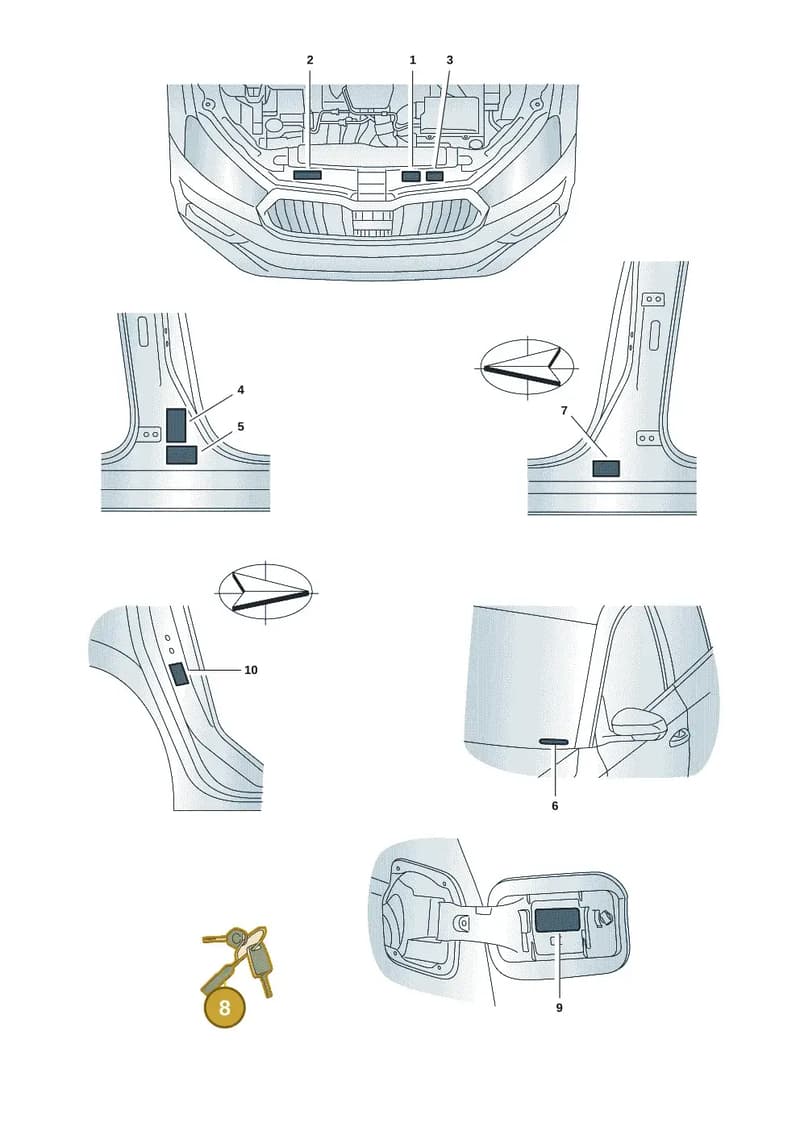 6VA000261 — Skoda Fabia (2021-2022) diagram 6vn010000, position 8