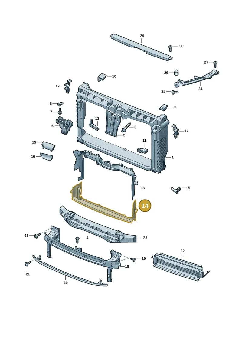 6VA121295 — Skoda Fabia (2021-2022) diagram 6vn805000, position 14