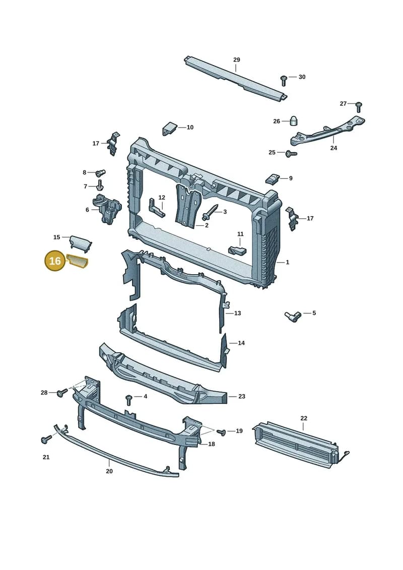 6VA121694A — Skoda Fabia (2021-2022) diagram 6vn805000, position 16