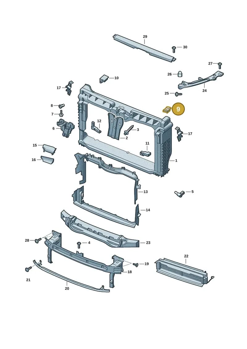 6VA121697A — Skoda Fabia (2021-2022) diagram 6vn805000, position 9